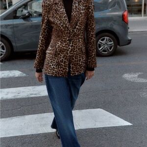 Zara Leopard Print Blazer-new with tag-never worn